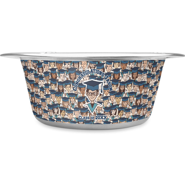 Custom Graduating Students Stainless Steel Dog Bowl (Personalized)