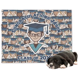 Graduating Students Dog Blanket - Large (Personalized)