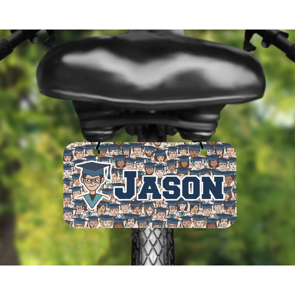 Graduating Students Mini License Plate on Bicycle - LIFESTYLE Two holes