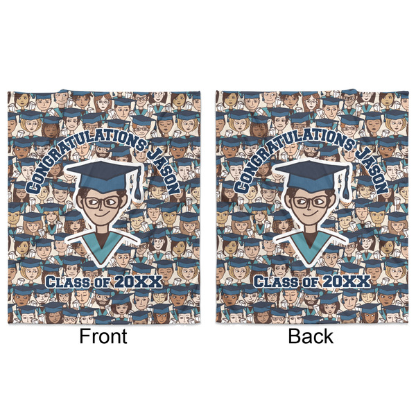 Graduating Students Minky Blanket - 50"x60" - Double Sided - Front & Back