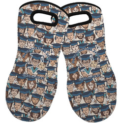 Graduating Students Neoprene Oven Mitts - Set of 2 w/ Name or Text