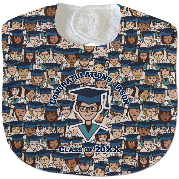 Graduating Students New Baby Bib - Closed and Folded