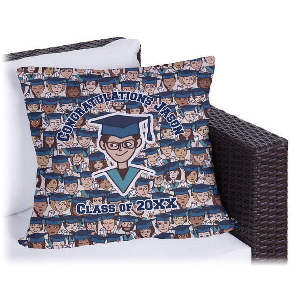 Custom Graduating Students Outdoor Pillow - 16" (Personalized)