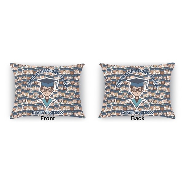 Graduating Students Outdoor Rectangular Throw Pillow (Front and Back)