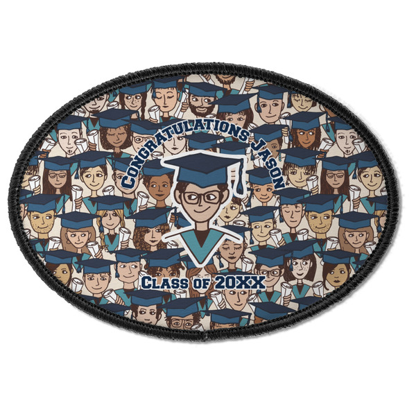 Custom Graduating Students Iron On Oval Patch w/ Name or Text