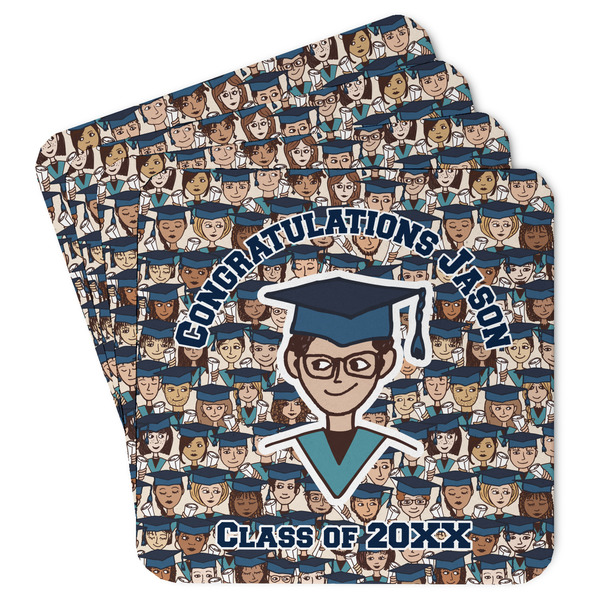 Custom Graduating Students Paper Coasters w/ Name or Text