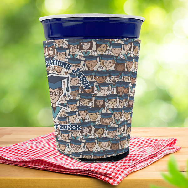 Graduating Students Party Cup Sleeves - with bottom - Lifestyle