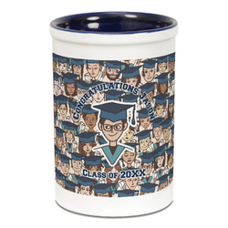 Graduating Students Ceramic Pencil Holders - Blue