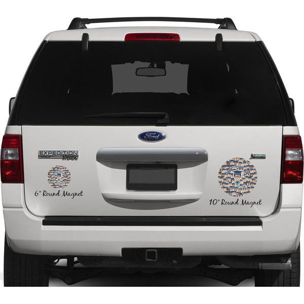 Graduating Students Personalized Car Magnets on Ford Explorer