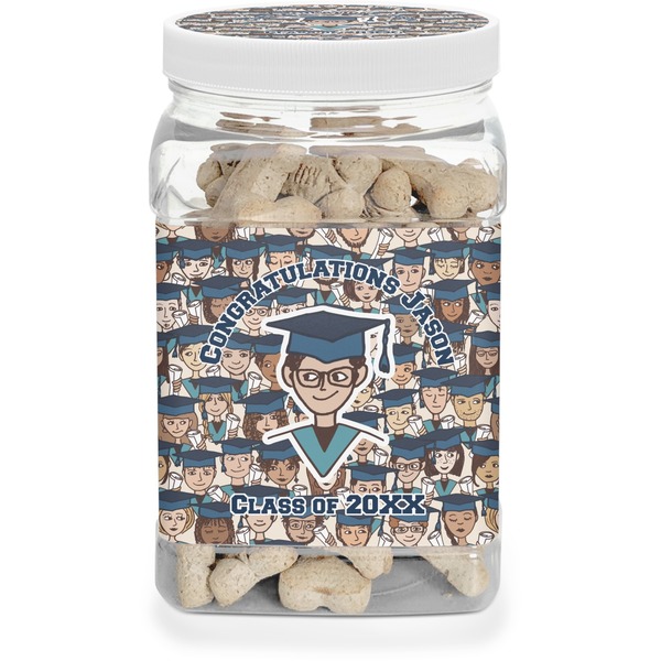 Custom Graduating Students Dog Treat Jar (Personalized)