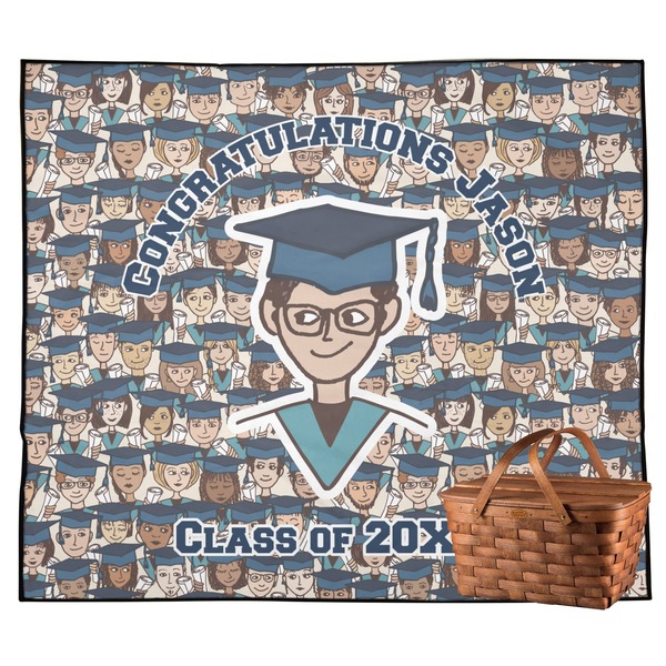 Custom Graduating Students Outdoor Picnic Blanket (Personalized)