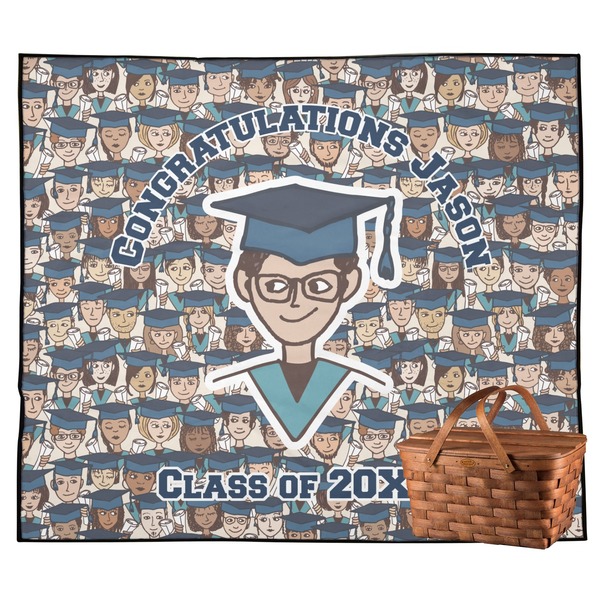 Custom Graduating Students Outdoor Picnic Blanket (Personalized)