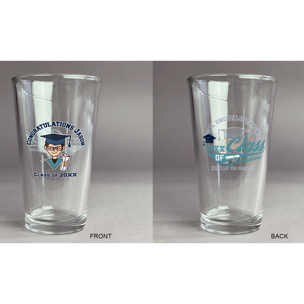 Graduating Students Pint Glass - Two Content - Approval