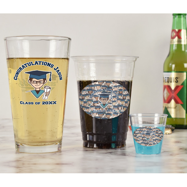 Graduating Students Pint Glass - Two Content - In Context