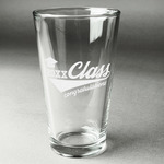 Graduating Students Pint Glass - Engraved (Single) (Personalized)