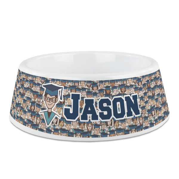 Custom Graduating Students Plastic Dog Bowl (Personalized)