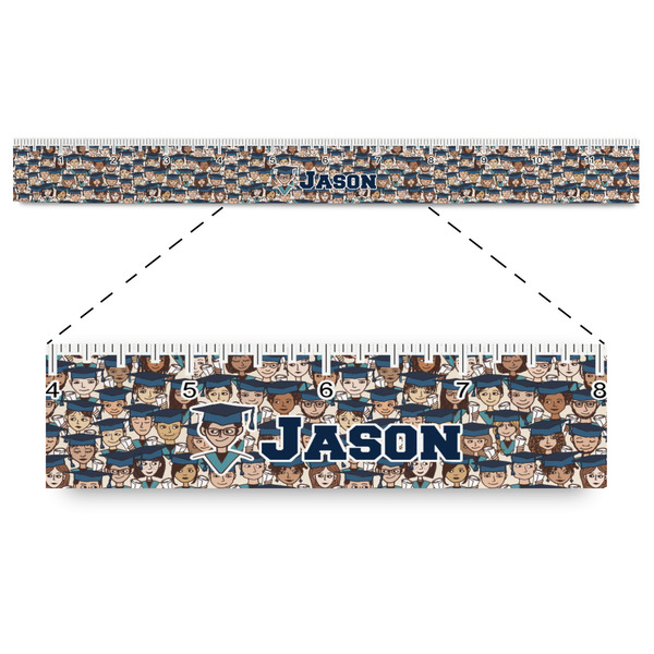 Custom Graduating Students Plastic Ruler - 12" (Personalized)