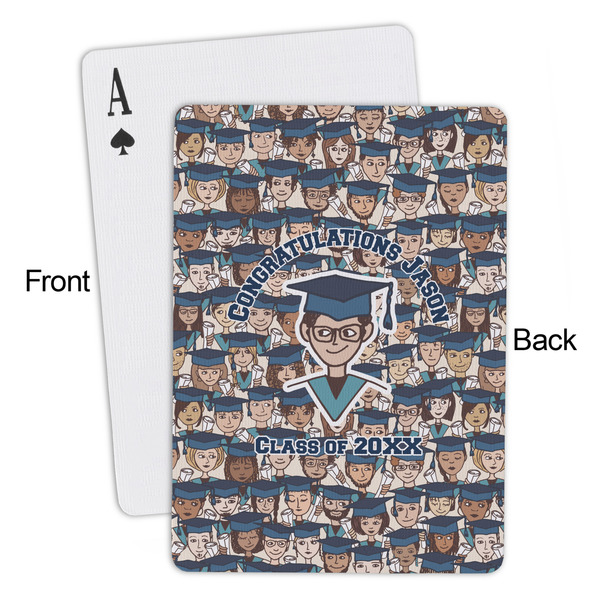 Graduating Students Playing Cards - Approval
