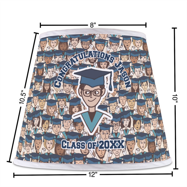 Graduating Students Poly Film Empire Lampshade - Dimensions