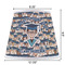 Graduating Students Poly Film Empire Lampshade - Dimensions