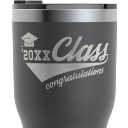 Graduating Students RTIC Tumbler - Black - Engraved Front & Back (Personalized)