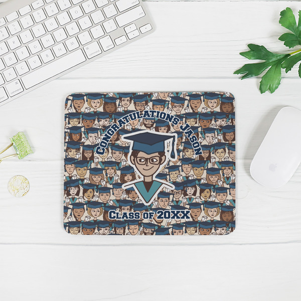 Graduating Students Rectangular Mouse Pad - LIFESTYLE 2