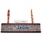 Graduating Students Red Mahogany Nameplates with Business Card Holder - Straight
