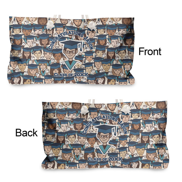 Graduating Students Large Rope Tote - From & Back View