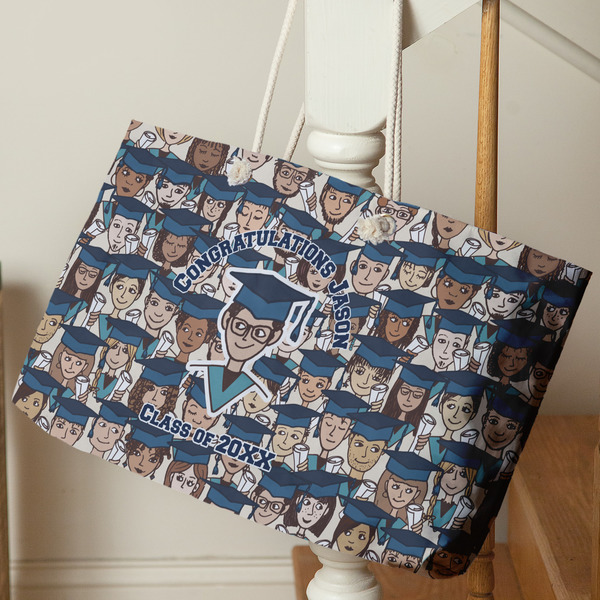 Graduating Students Large Rope Tote - Life Style