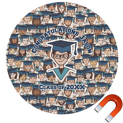 Graduating Students Round Car Magnet - 6" (Personalized)