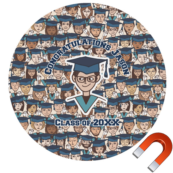 Custom Graduating Students Round Car Magnet - 10" (Personalized)