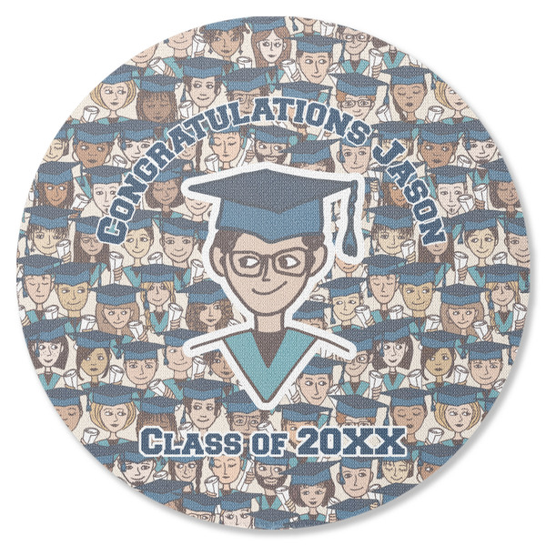 Graduating Students Round Coaster Rubber Back - Single