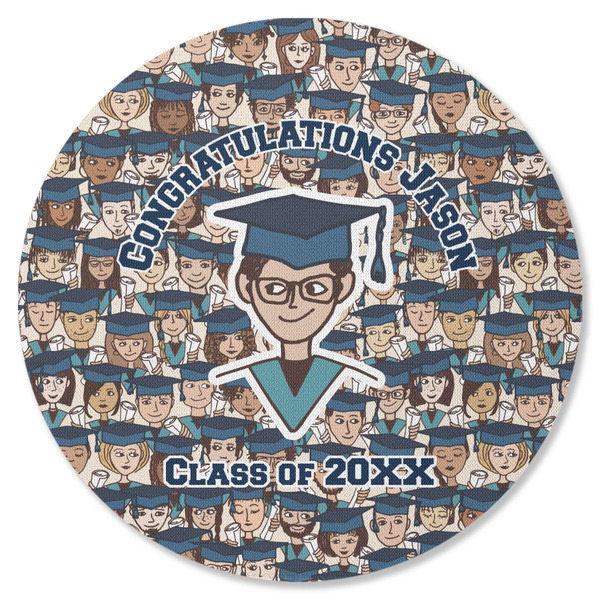 Graduating Students Round Coaster Rubber Back - Single