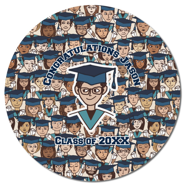 Graduating Students Round Fridge Magnet - FRONT