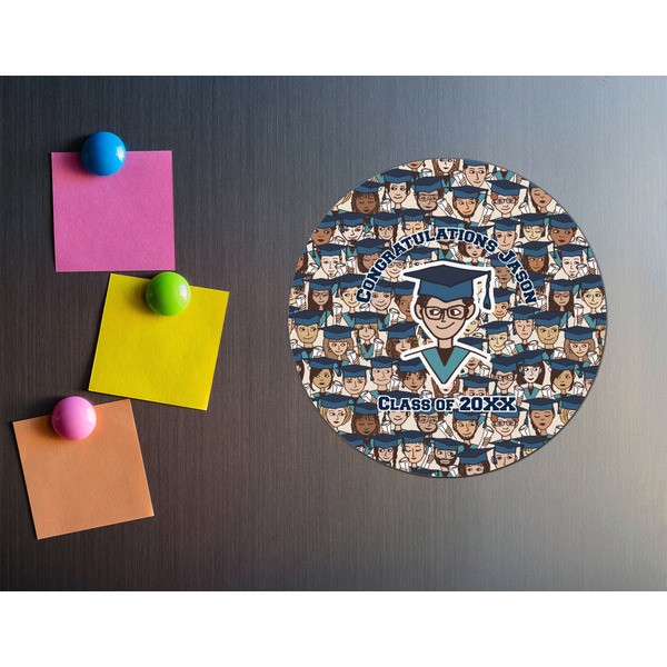 Graduating Students Round Fridge Magnet - LIFESTYLE