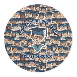 Graduating Students 5' Round Indoor Area Rug (Personalized)
