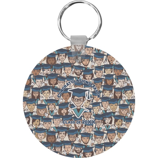 Graduating Students Round Keychain (Personalized)
