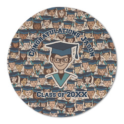 Graduating Students Round Linen Placemat (Personalized)