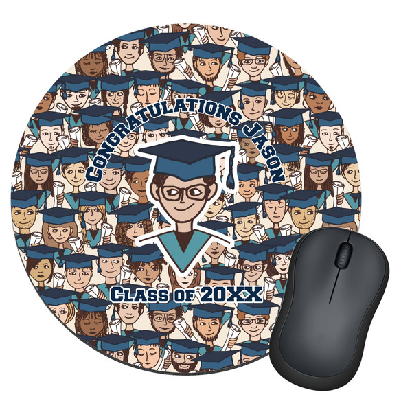 Custom Graduating Students Round Mouse Pad (Personalized)