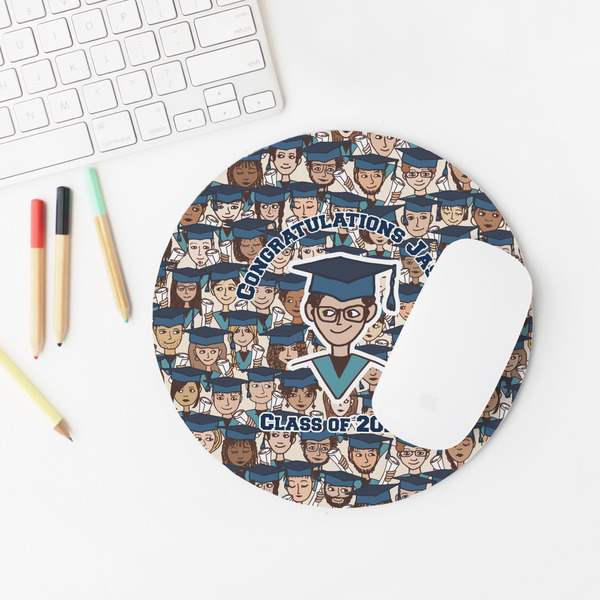 Graduating Students Round Mousepad - LIFESTYLE 2