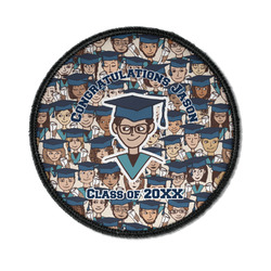 Graduating Students Iron On Round Patch w/ Name or Text