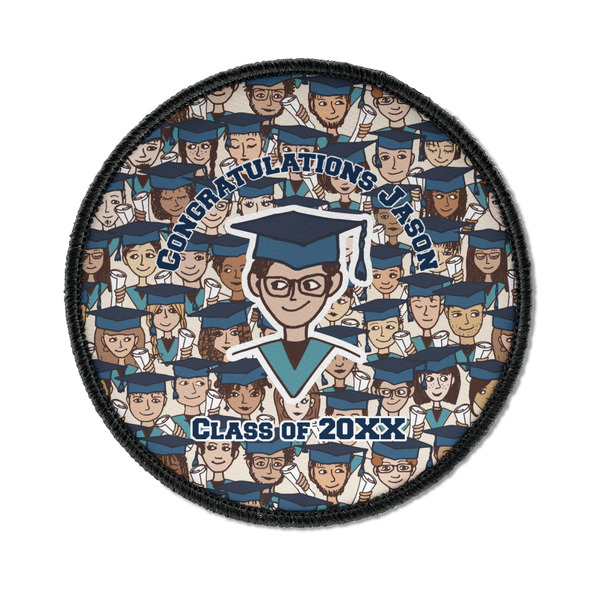 Custom Graduating Students Iron On Round Patch w/ Name or Text