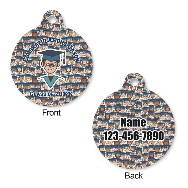 Graduating Students Round Pet ID Tag - Large - Approval