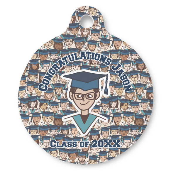 Custom Graduating Students Round Pet ID Tag (Personalized)
