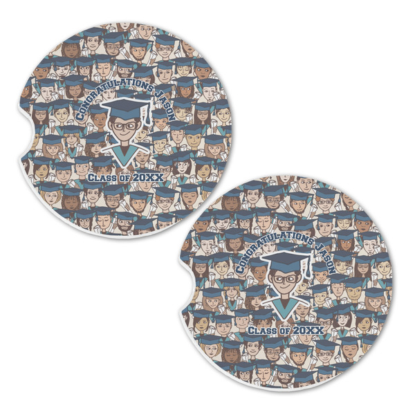 Graduating Students Sandstone Car Coasters - Set of 2