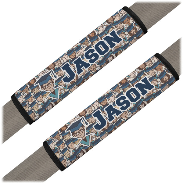 Custom Graduating Students Seat Belt Covers (Set of 2) (Personalized)