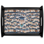 Graduating Students Black Wooden Tray - Large (Personalized)