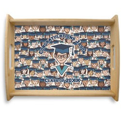 Graduating Students Natural Wooden Tray - Large (Personalized)