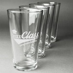 Graduating Students Pint Glasses - Engraved (Set of 4) (Personalized)