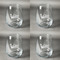 Graduating Students Set of Four Personalized Stemless Wineglasses (Approval)